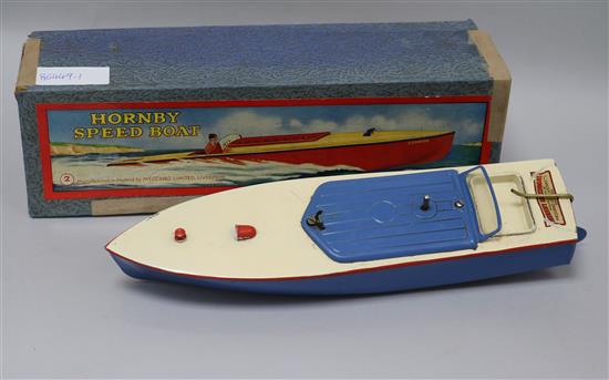 A boxed Hornby Speedboat No.2 Swift